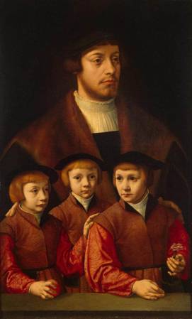 A Man with Three Sons, ca. late 1530