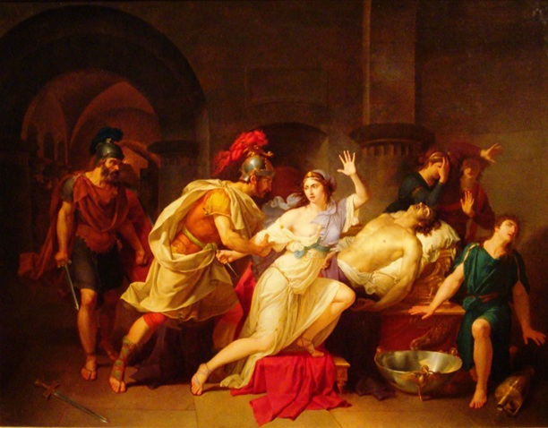Suicide of Marc Antony, 30 BCE, August 1 (Bernard Duvivier) (1762-1837) Memorial Art Gallery University of Rochester, NY, 1984.40