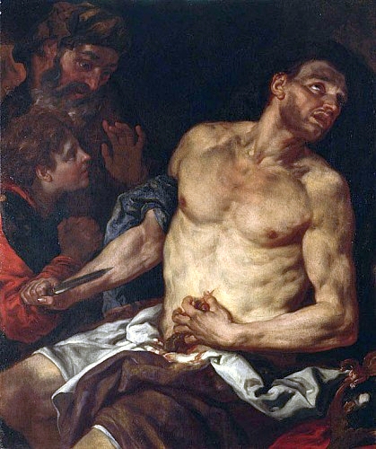 The Death of Cato, 46 BCE, by Johann Carl Loth (1632-1698) National Museum Warsaw