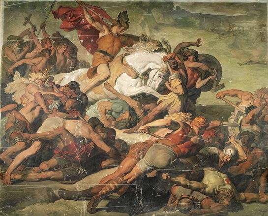 Battle of Teutoborg Forest, 9 CE (Peter Janssen) (1844–1908) Kunstmuseen Krefeld