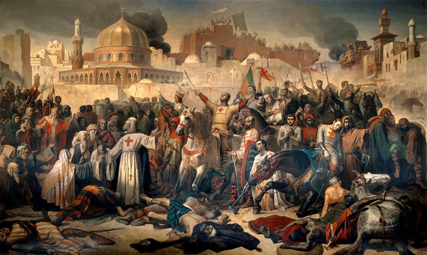 Crusaders capture Jerusalem, 1099, July 15 (Emile Signol) (1804-1892) Château de Versailles, MV 360