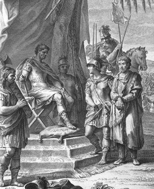 Sulla captures Jurgurtha and presents to Marius, 105 BCE (Mariano Salvador Maella) (Manuel Salvador Carmona)  