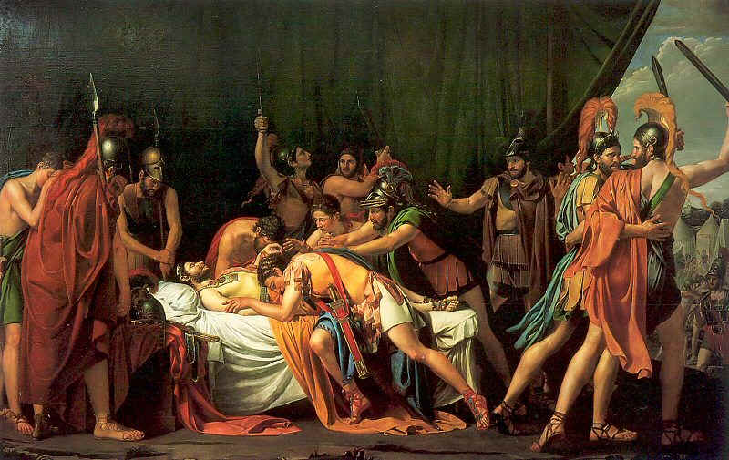 Death of Viriathus, 138 BCE,  by Jose de Madrazo (1781-1859)  Location TBD.