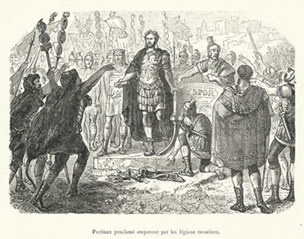Pertinax is proclaimed emperor, 193 CE, January 1 (Decembre-Alonnier)