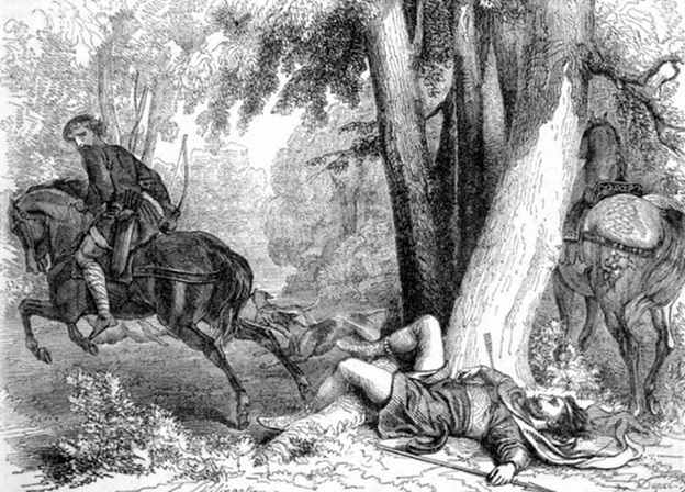 Death of William Rufus, 1100, August 2 (Edward Dalziel)