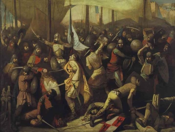 Battle of Hattin, 1187 CE (583 AH) (Faeq Hassan) (1914-1992)