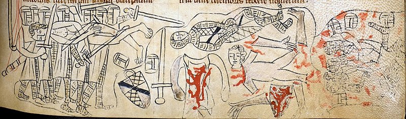 Battle of Evesham, Simon de Montfort killed and dismembered - effectively ends Second Baron