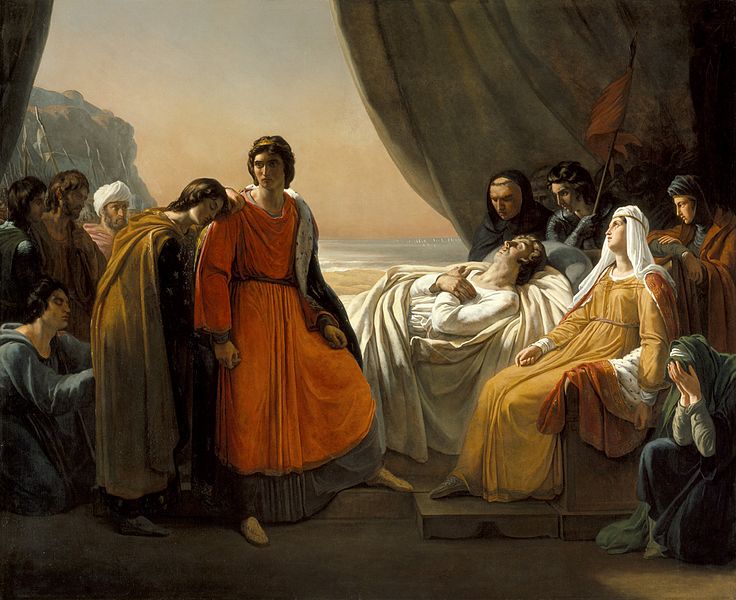 Death of Louis IX, 1270, August 25 (Ary Scheffer) (1795-1858) Los Angeles County Museum of Art, CA,   81.2