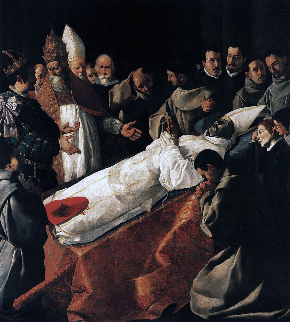 Death of St Bonaventure, 1274 July 15th,  by Zurbaran