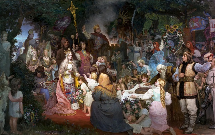 Baptism of Lithuania, 1387 (Władysław Ciesielski) (1845-1901)  Muzeum Narodowe w Warszawie, MP 3873 MNW