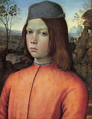 A Boy, ca. 1481-1483  (Pinturicchio) (1454-1513)   Gemaldegalerie Dresden