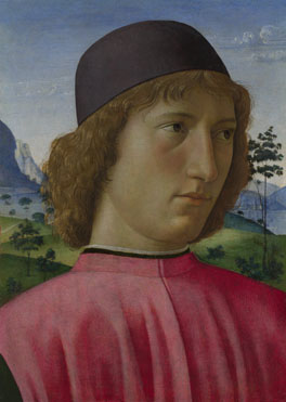 A Young Man, ca. 1480-1490 (Domenico Ghirlandaio)  (1449-1494)  The National Gallery, London, NG2489