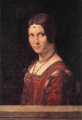 A Milanese Lady, "la belle Ferroniere", ca. 1490  (Leonardo da Vinci) Musée du Louvre, Paris  