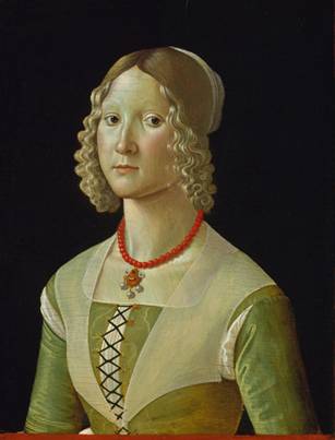 A Young Woman, possibly Selvaggia Sassetti, ca. 1495  (Davide Ghirlandaio) (1452-1525)   The Metropolitan Museum of Art, New York, NY      32.100.71            