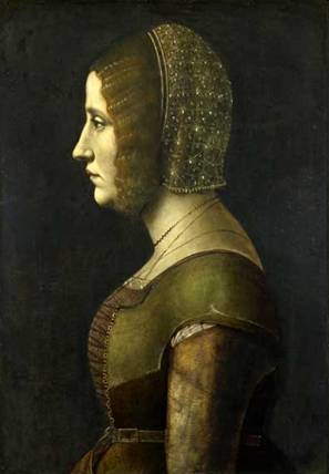 A Lady, ca. 1495-1500 (Ambrogio de Predis) (1455-1508)   The National Gallery, London    NG5752  