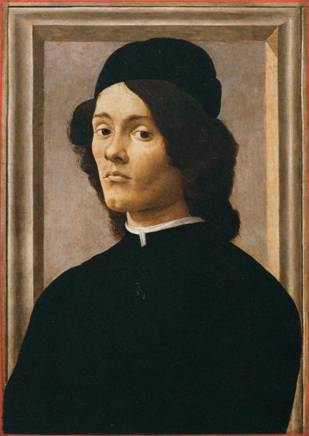 A Young Man, ca. 1490-1500 (Sandro Botticelli)  (1445-1510)  Musée du Louvre, Paris          