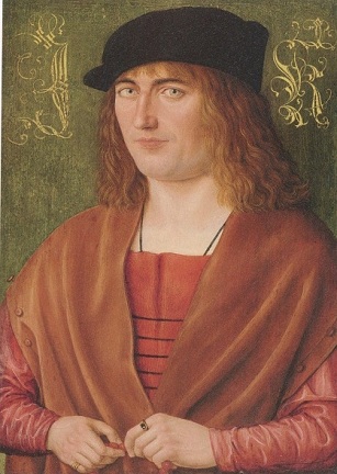 Jörg Ketzler of Nürnberg at 28 years old, 1499 (Jakob Elsner) (ca. 1460-1517)   Germanisches Nationalmuseum, Nürnberg 
