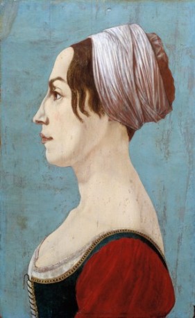 A Woman, ca. 1495 (attributed to Piero del Pollaiolo) (1443-1496)  Isabella Stewart Gardner Museum, Boston,   P16w7   