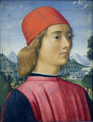 A Young Man, ca. 1490 (Davide Ghirlandaio) (1452-1525) Staatliche Museen zu Berlin, Gemäldegalerie
