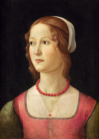 A Young Woman, ca. 1485-1490  (Domenico Ghirlandaio) (1449-1494) Museu Calouste Gulbenkian, Lisbon   Inv. 282 