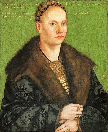 Christoph von Scheurl, 1509 (Lucas Cranach the Elder) (1472-1553) Germanisches Nationalmuseum, Nürnberg, 
Gm2332   