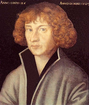 Georg Spalatin, 1509 (Lucas Cranach the Elder) (1472-1553)   Museum der bildenden Künste,  Leipzig
