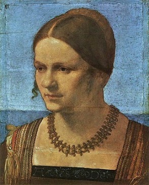 A Venetian Woman, ca. 1506 (Albrecht Dürer) (1472-1528) Staatliche Museen zu Berlin, Gemäldegalerie, 557G