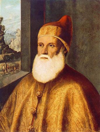 Doge Agostino Barbarigo, ca. 1501 (Marco Basaiti) (1470-1530) Szépművészeti Múzeum, Budapest, Inv. 102