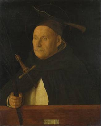 A Dominican Friar, ca. 1500 (Giovanni Bellini) (1430-1516) The National Gallery, London, UK, NG808