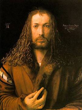 Self-Portrait, 1500 (Albrecht Dürer)   (1471-1528) Alte Pinakothek, München, Inv. 537   