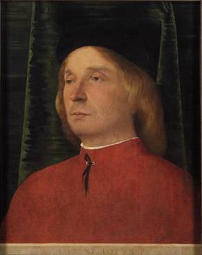 A Man, ca. 1500 (Lorenzo Lotto) (1480-1556)  Kunsthistorisches Museum, Wien  Gemäldegalerie, 2985