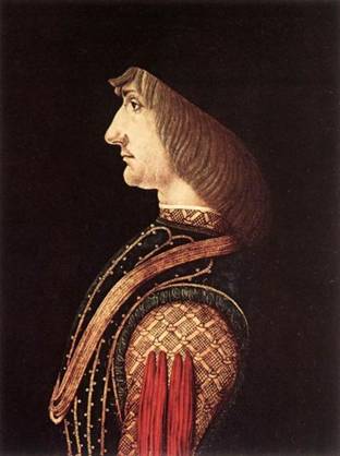 A Man, ca. 1501 (Ambrogio de Predis) (1455-1508) Le Gallerie degli Uffizi Firenze  