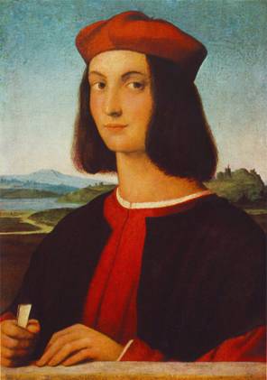 Pietro Bembo, ca. 1504 (Raphael) (1483-1520)    Szépművészeti Múzeum, Budapest, Inv. 72     