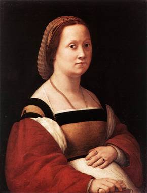 A Woman, ca. 1505 (Raphael) (1483-1520) Palazzo Pitti, Galleria Palatina, Firenze   