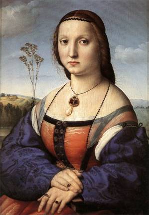 Maddalena Doni, ca. 1506 (Raphael Sanzo) (1483-1520) Palazzo Pitti Firenze