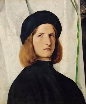 A Young Man, ca. 1508 (Lorenzo Lotto) (1480-1556) Kunsthistorisches Museum Wien, GG 214  