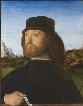 A Man, ca. 1500 (Marco Basaiti) (1470-1530) Philadelphia Museum of Art, PA, Cat. 179 
