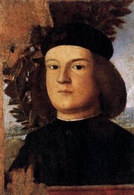 A Young Man, ca. 1505 (Marco Basaiti) (1470-1530) Museo Correr, Venice, Cl. I n. 0017  
