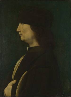 A Man, possibly Gerolamo Casioa, ca. 1500 (Giovanni Antonio Boltraffio) (1467-1516) National Gallery, London,  NG3916 