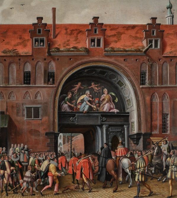 Entry of Francois, Duke of Anjou into Antwerp, February 19, 1582 (Monogrammist MHVH)