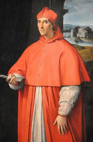 Alessandro Farnese, future Pope Paul III, ca. 1512   (Raphael) (1483-1520)  Museo di Capodimonte, Napoli  
