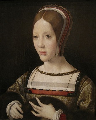 Eleanor of Austria, 1516 (attributed to Jan Gossaert, aka. Jan Mabuse) (ca. 1478-1532)  Worcester Art Museum, MA 