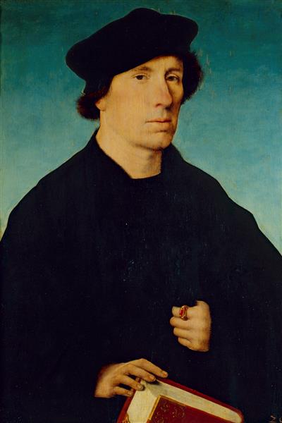 A Man ca. 1519-20 by Joos van Cleve (ca. 1490-1541) SKD GG Alte Meister 809B
