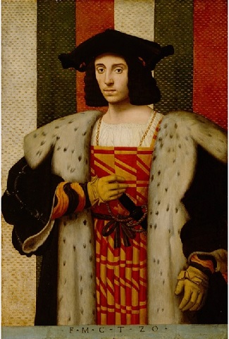 A Gentleman from the Trivulzio Family, ca. 1510 (Bernardino di Conti) (1470-1522) Detroit Institute of Arts, MI,  38.80 