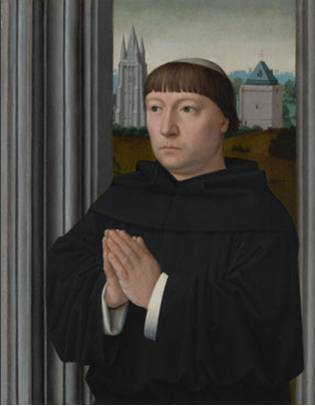 Augustinian Friar, ca. 1515 (Gerard David) (ca. 1460-1523) The National Gallery, London  NG710