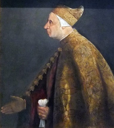 Doge Niccolò Marcello, ca. 1516-1517 (Titian) (ca. 1488-1576)  Pinacoteca Vaticana, Roma   Sala X 
