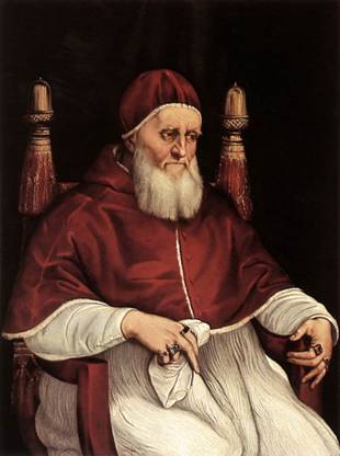 Pope Julius II, 1503-1513 ca. 1511-1512   (Raphael) (1483-1520)  Galleria degli Uffizi, Firenze