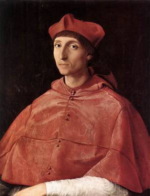A Cardinal “1510-1511”(Raphael) (1483-1520)     Museo Nacional del Prado, Madrid        