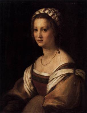Artist’s Wife “1513-1514”  (Andrea del Sarto) (1486-1531) Museo del Prado, Madrid