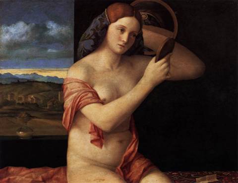 A Woman (detail), ca. 1515  (Giovanni Bellini)     (1430-1516)   Kunsthistorisches Museum, Wien          